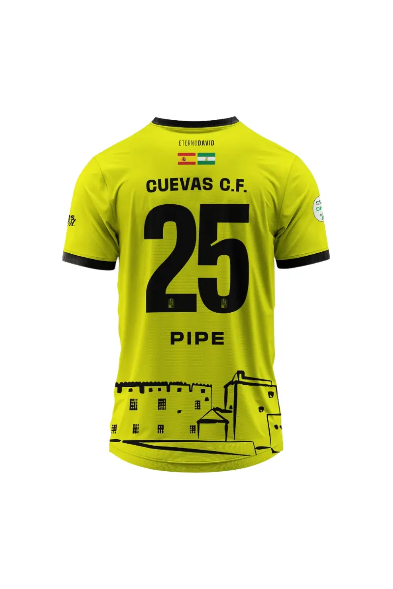 Camiseta Visitante Cuevas - Vista trasera